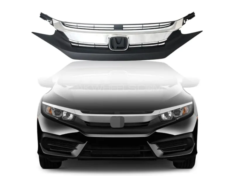 Honda Civic X 2016–2021 Original Front Grill | Premium Quality Replacement Image-1