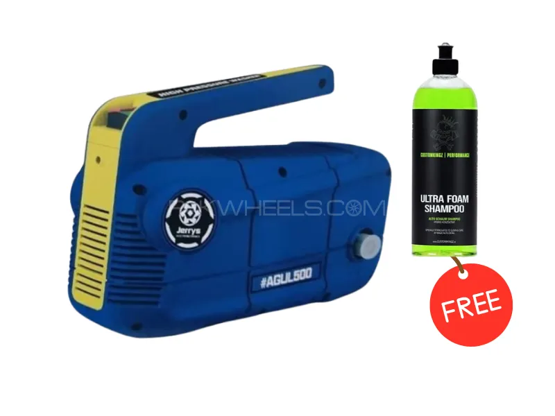Jerry's German High-Pressure Washer- 1800W – 180Bar -Induction Motor– 10M Hose Cable - Free Shampoo Image-1
