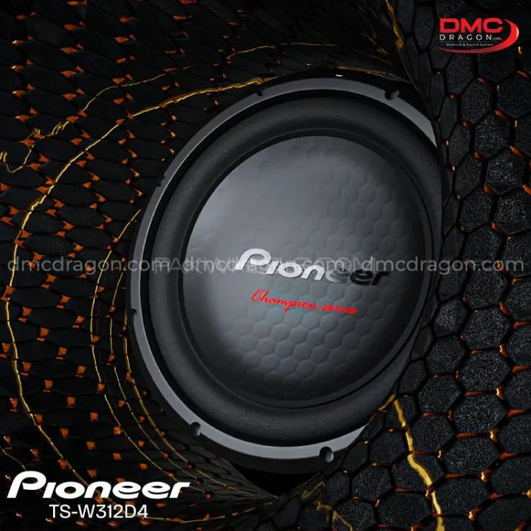 Pioneer TS-W312D4 Car Subwoofer 12 in 1600W Dual Magnet Drive Original Pioneer TS-W312D4 Car Subwoofer 12 in 1600W Dual Magnet Drive Original Image-3