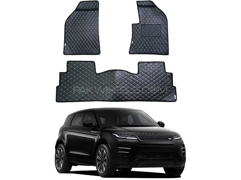 Range Rover Evoque 7D Floor Mat ( Flat Style ) 3PCS - Model 2012-2018 Image-1