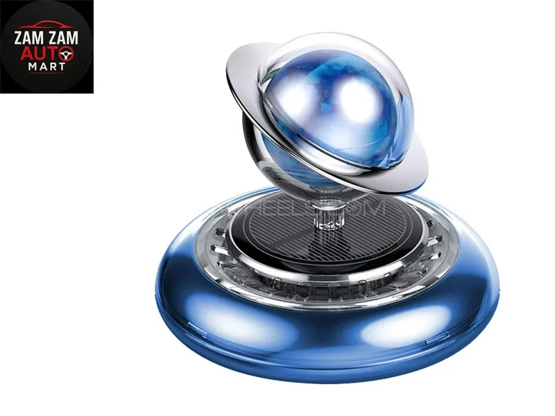 Solar Car Air Fresheners Planet Shape | with 1 Solid Air Freshener Ring for Car Interior Image-1