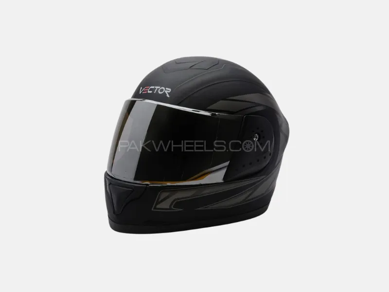 Vector Full-Face Helmet – Black with Random Stylish Graphics Vector Full-Face Helmet – Black with Random Stylish Graphics Image-7