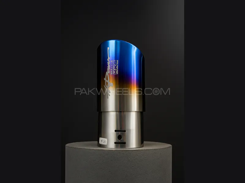 HKS Burnt Titanium Exhaust Muffler Tip Image-1