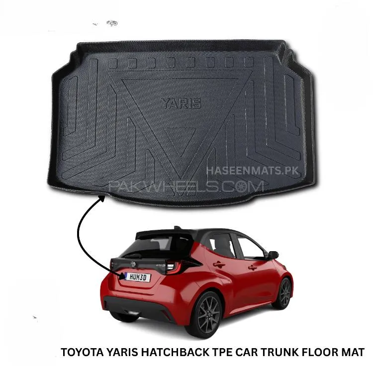 Toyota Yaris Hatchback TPE Trunk Mat Cargo Mat Image-1