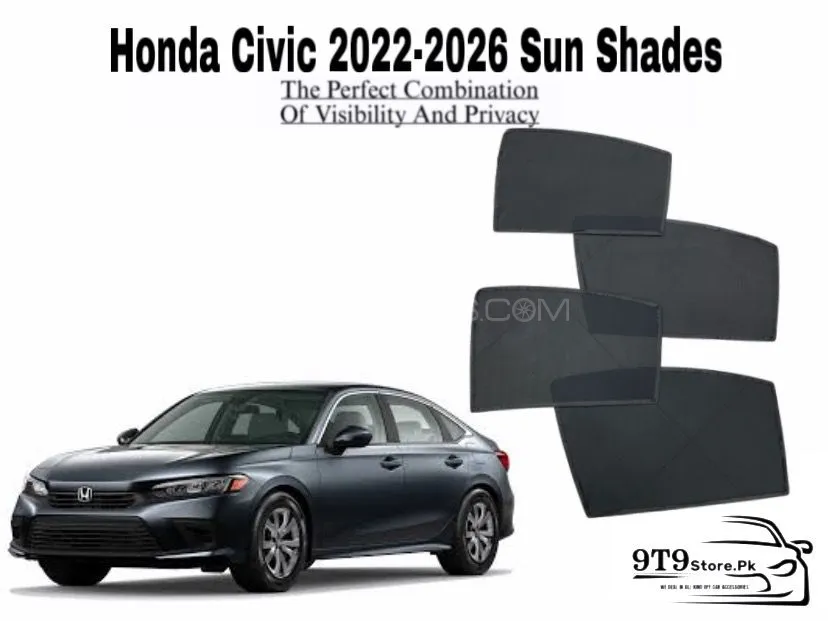 Honda Civic 2022-2026 Sun Shades Image-1