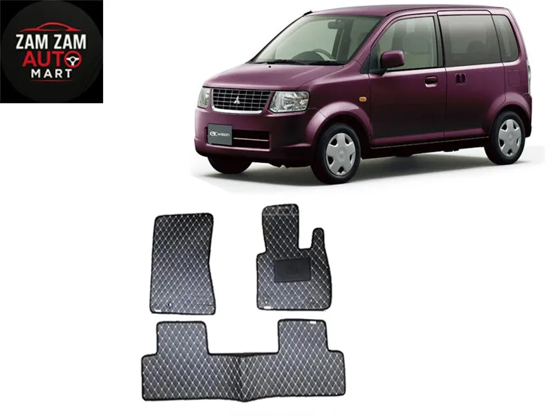 Mitsubishi EK Wagon 7D Floor Mat  2Pcs - Model 2006-2013 Image-1