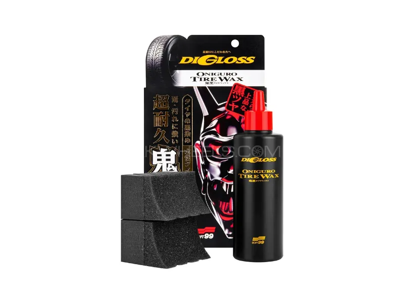 Soft99 Digloss Black Devil Tire Wax 200ml – Deep Black Shine & Long-Lasting Tire Protection Image-1