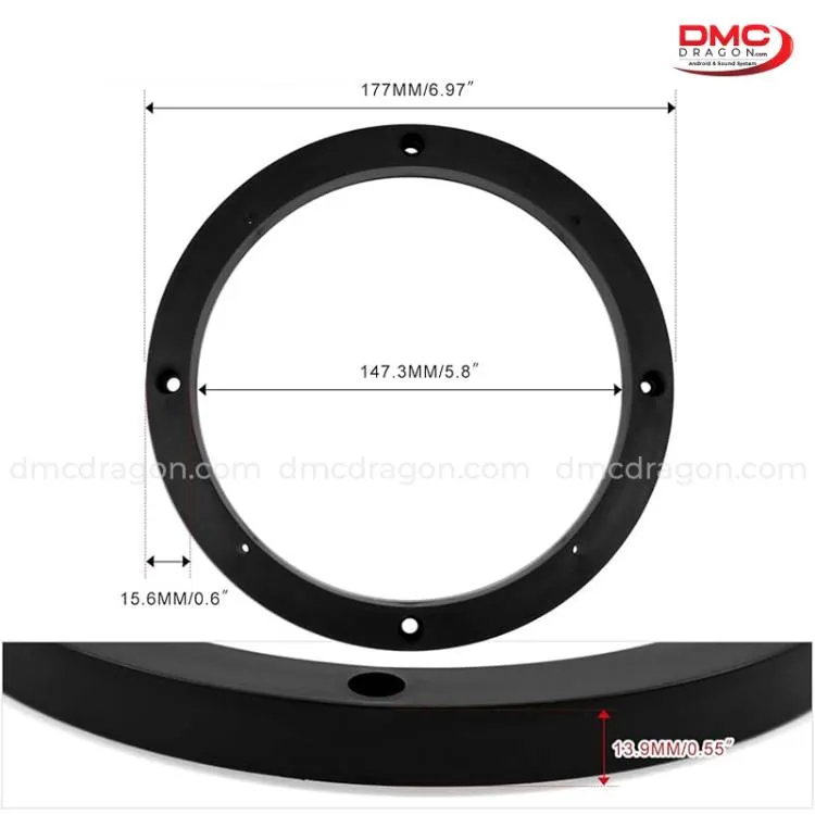 Universal Door Speaker Spacer 6.5in Suitable For All Cars Universal Door Speaker Spacer 6.5in Suitable For All Cars Image-3