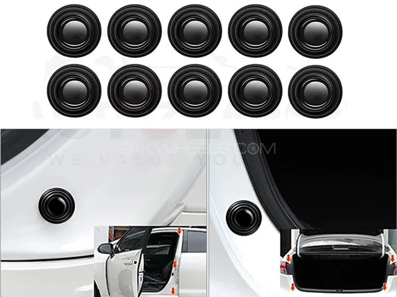 10 Pcs Car Door Shock Absorber & Edge Guard Bumper Image-1