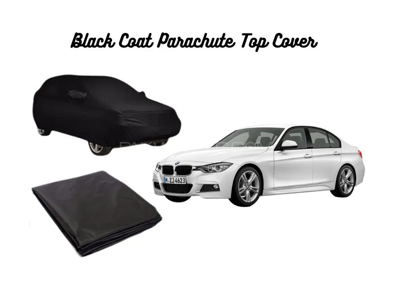 Black Coat Parachute Car Top Cover for BMW 3 Series 316i | Waterproof, Dustproof & UV Resistant Image-1