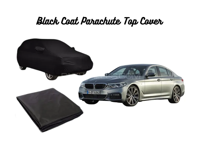 Black Coat Parachute Car Top Cover for BMW M5 | Waterproof, Dustproof & UV Resistant Image-1