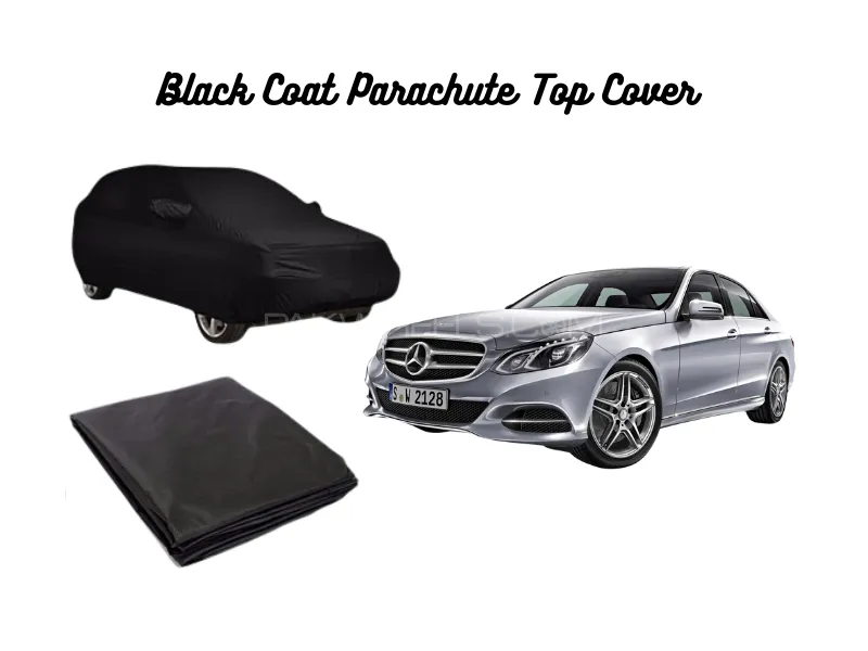 Black Coat Parachute Car Top Cover for Mercedes E300 | Waterproof, Dustproof & UV Resistant Image-1