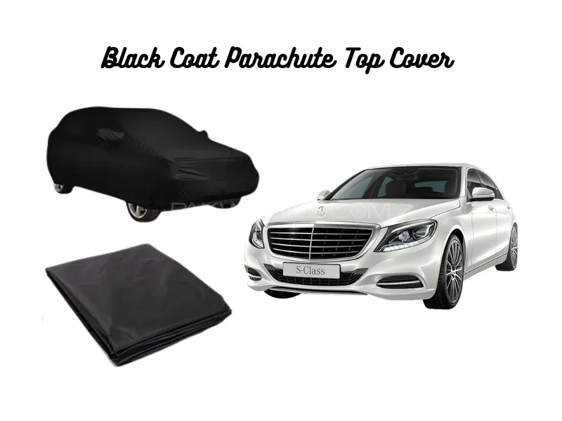 Black Coat Parachute Car Top Cover for Mercedes S400 | Waterproof, Dustproof & UV Resistant Image-1