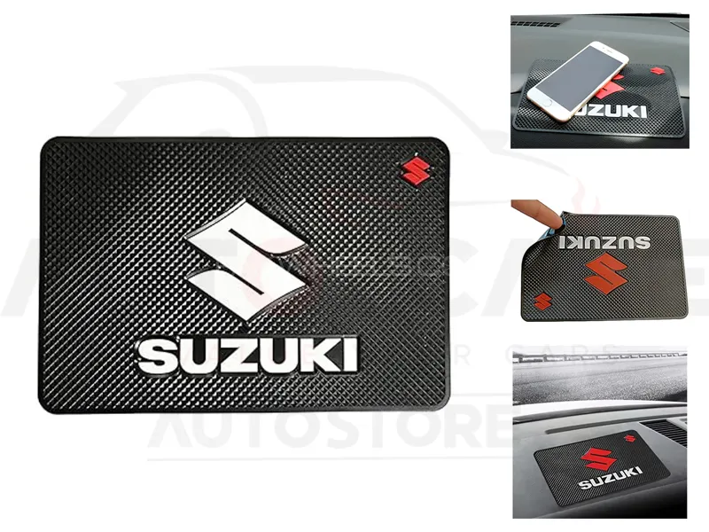 Car Dashboard Non Slip Anti Skid PVC Pad Mat - Suzuki Image-1