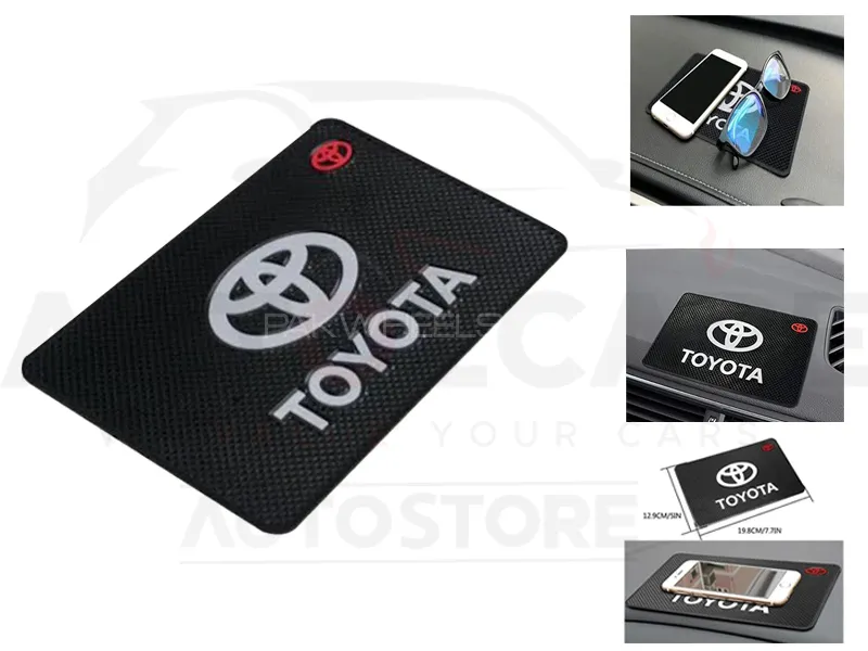 Car Dashboard Non Slip Anti Skid PVC Pad Mat - Toyota Image-1