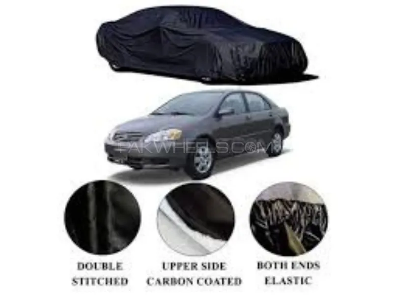 Toyota Corolla 2002 2008 Car Top Covers Parachute 100 % Quality Water Resistant  Geniune Size-Black Image-1