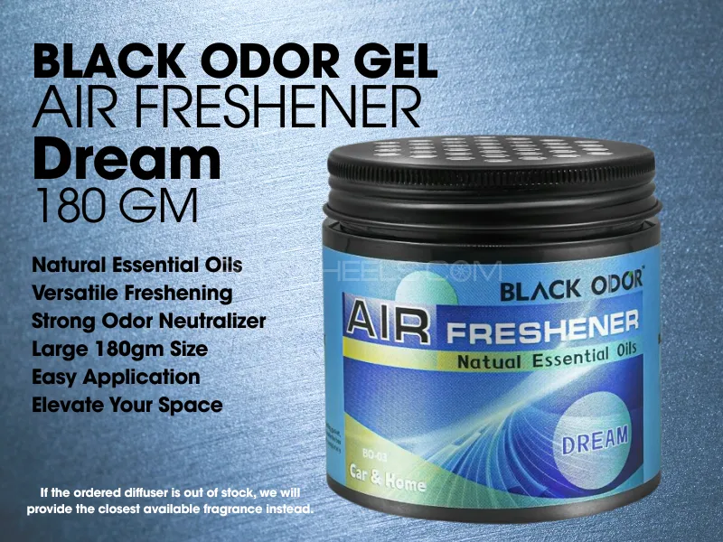 Black Odor | Gel | Air Freshener | Dream (180 GM) Image-1