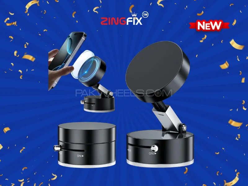 Zingfix Vacuum Magnetic Suction Phone Holder – Strong Grip & 360° Rotation Image-1