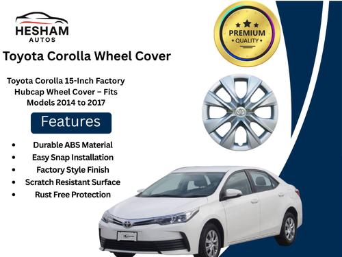 Toyota Corolla 15-Inch Factory Hubcap Wheel Cover – Fits Models 2014 to 2017 Toyota Corolla 15-Inch Factory Hubcap Wheel Cover – Fits Models 2014 to 2017