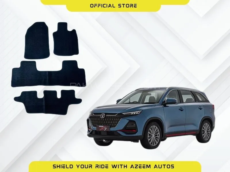 Changan Oshan X7 Executive Carpet Floor Mat Black OEM Fitting 4 Pcs Image-1