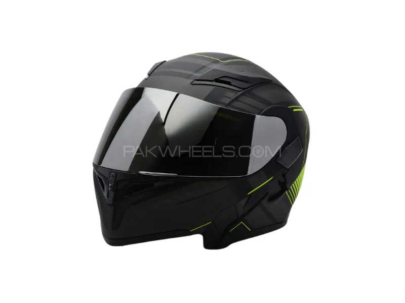 VECTOR NEON (VT-254) Flip-Up Motorcycle Helmet – DOT Certified Medium Size Image-1