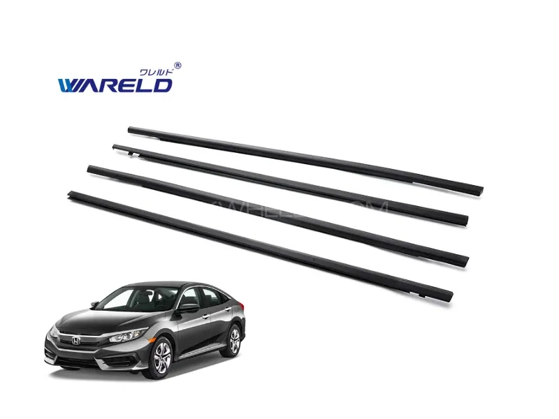 Weather Strip Wareld For Honda Civic 2017-2021 | 4pc Set Image-1