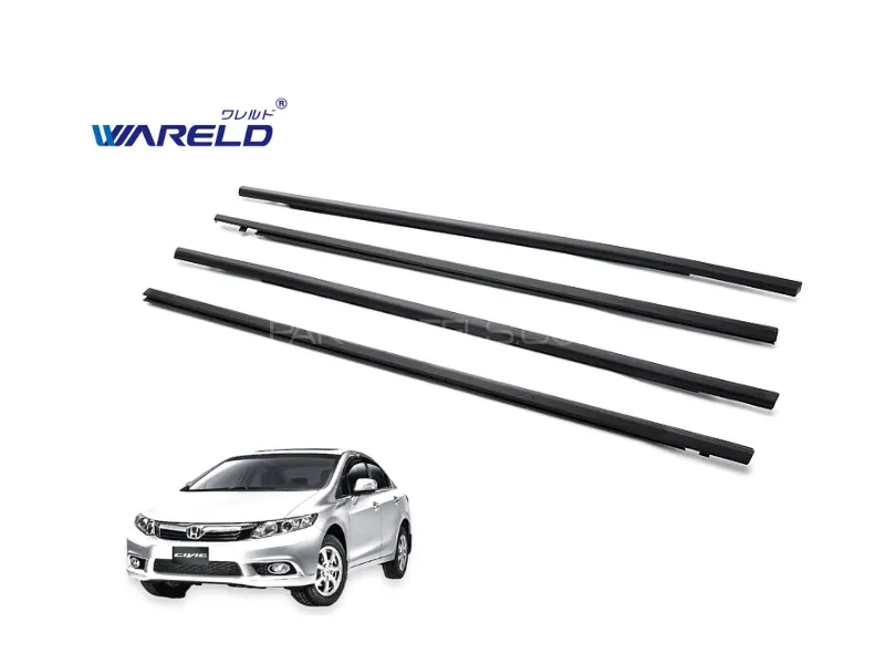 Weather Strip Wareld For Honda Civic 2013-2016 | 4pc Set Image-1
