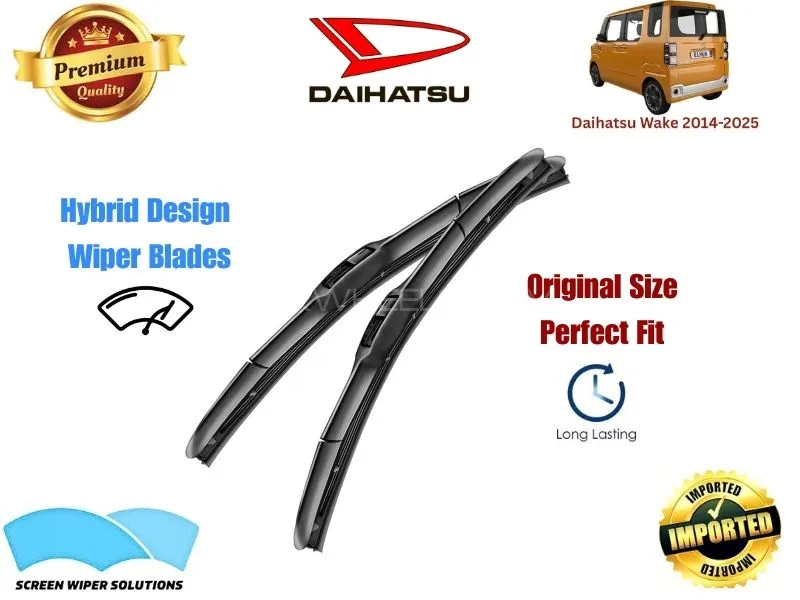  Daihatsu Wake 2014-2025 Aero Design Soft Wiper Blade set - Premium Quality Image-1
