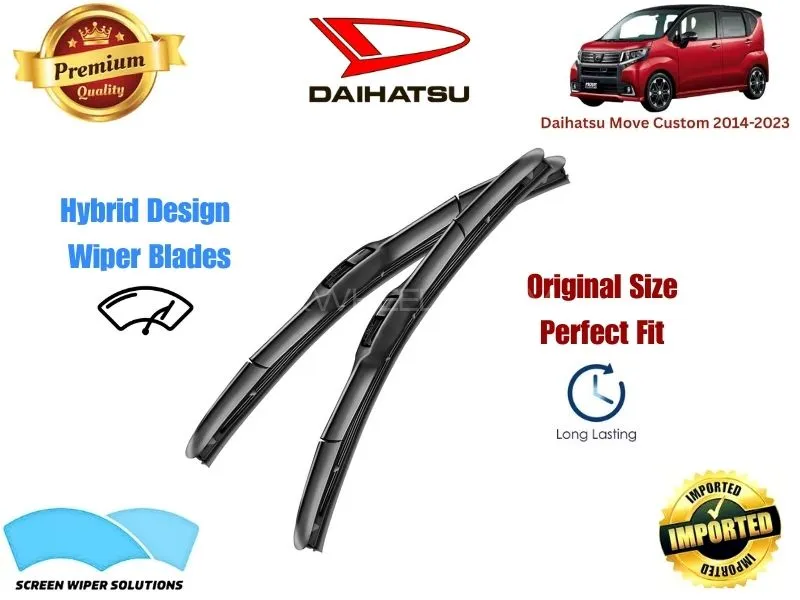 Daihatsu Move Custom 2014-2023 Aero Design Soft Wiper Blade set - Premium Quality Image-1