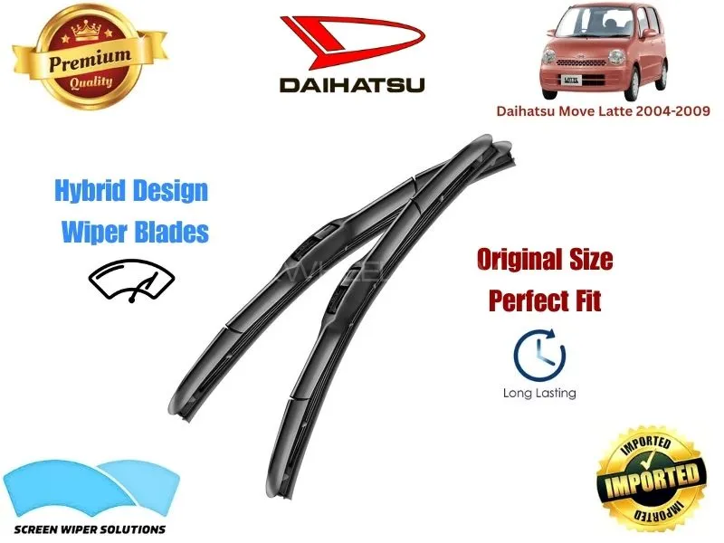 Daihatsu move Latte 2004-2009 Aero Design Soft Wiper Blade set - Premium Quality Image-1
