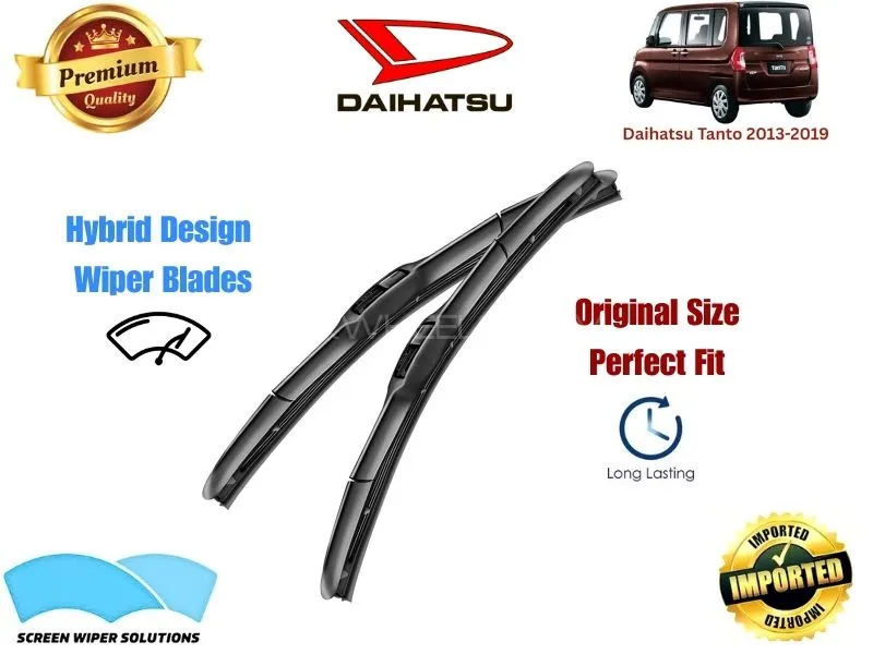 Daihatsu Tanto 2013-2019 Aero Design Soft Wiper Blade set - Premium Quality Image-1