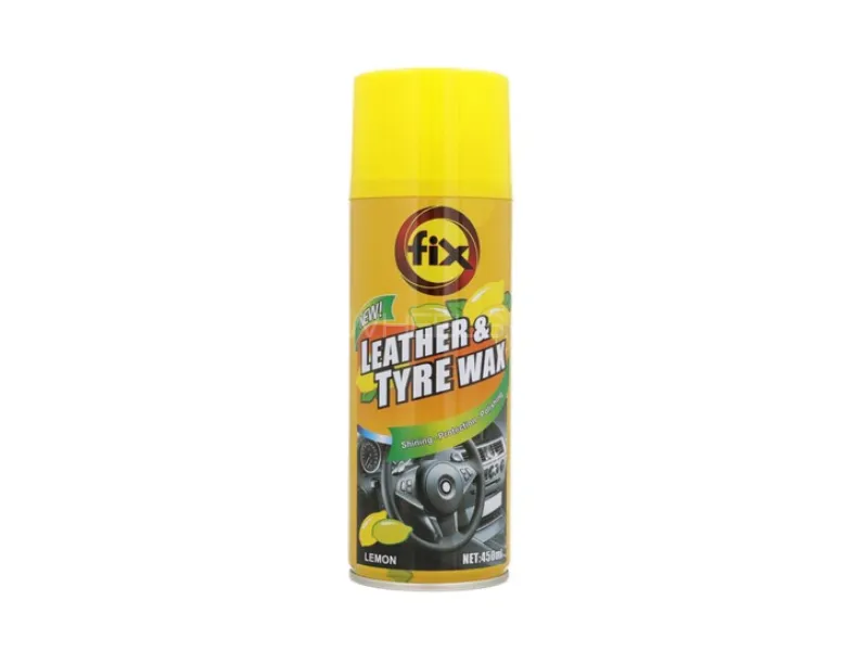 Fix Leather & Tyre Wax 450ml Lemon – Shine & Protection for Tyres, Dashboard & Leather Image-1