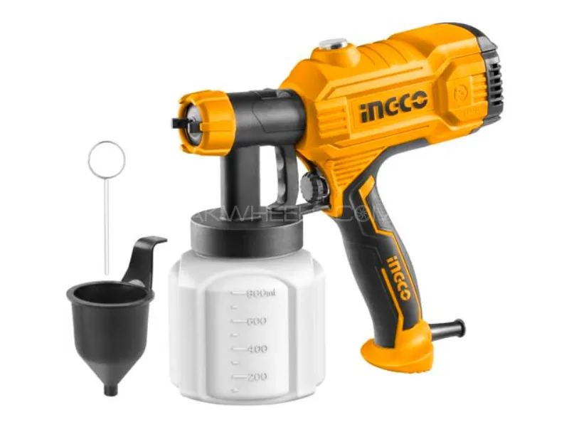 INGCO Electric Car Spray Gun 450W SPG3508 - High Power Paint Sprayer Image-1
