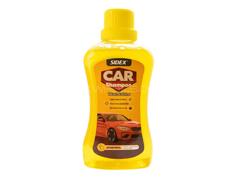 Sidex Wash & Shine Car Shampoo – 500ml (High Foam, Deep Cleaning & Gloss Finish) Image-1