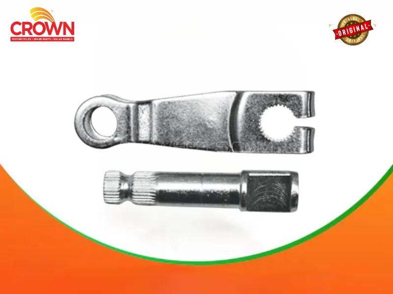 Crown Lifan Rear Brake Cam Lever & Shaft for 70cc Motorcycles (CD70F) Image-1