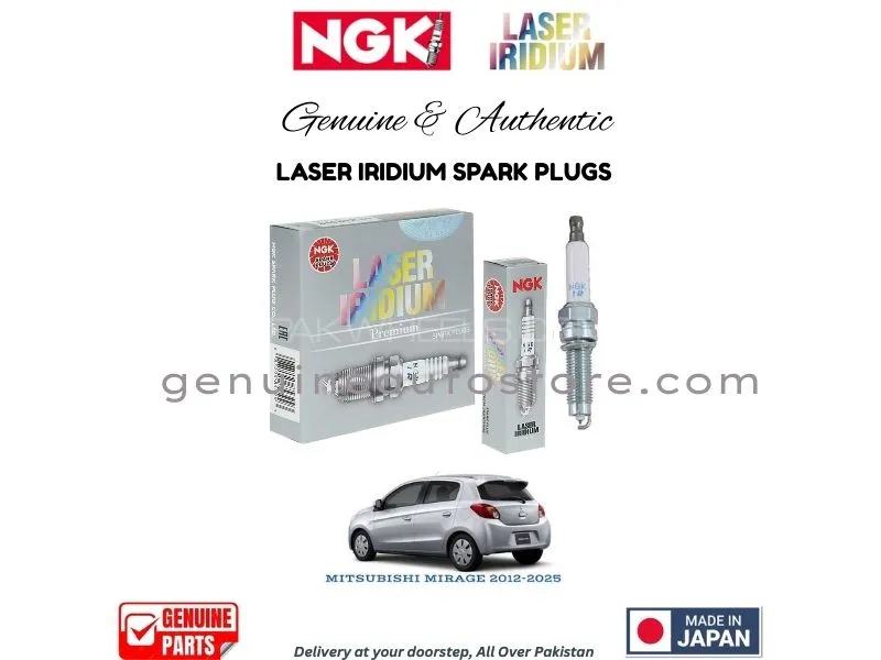 Mitsubishi Mirage 2012-2025 NGK LASER IRIDIUM SPARK PLUG - 4 PIECES Image-1