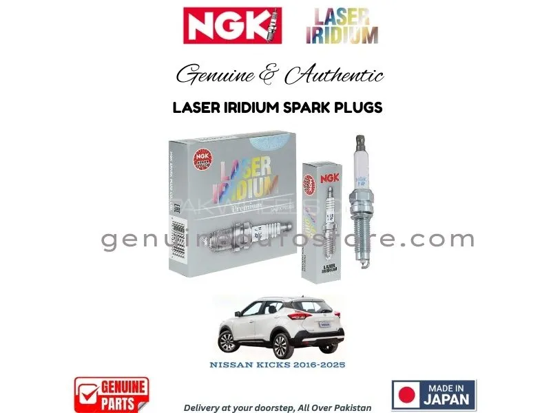 Nissan Kicks 2016-2025 NGK LASER IRIDIUM SPARK PLUG - 4 PIECES Image-1