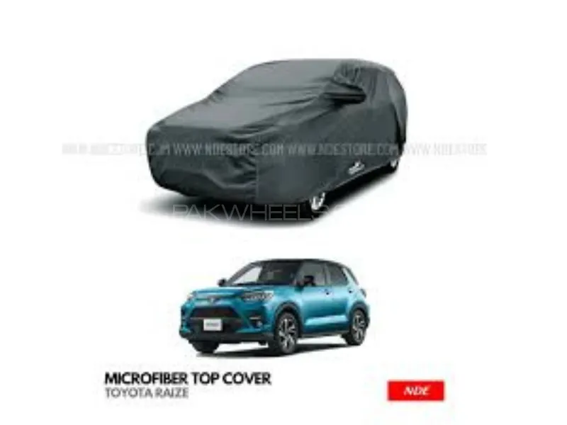 Toyota Raize 2019 2025  Top Cover Microfiber Quality Cloth 100%Water Absorbent Geniune Size-Grey  Image-1