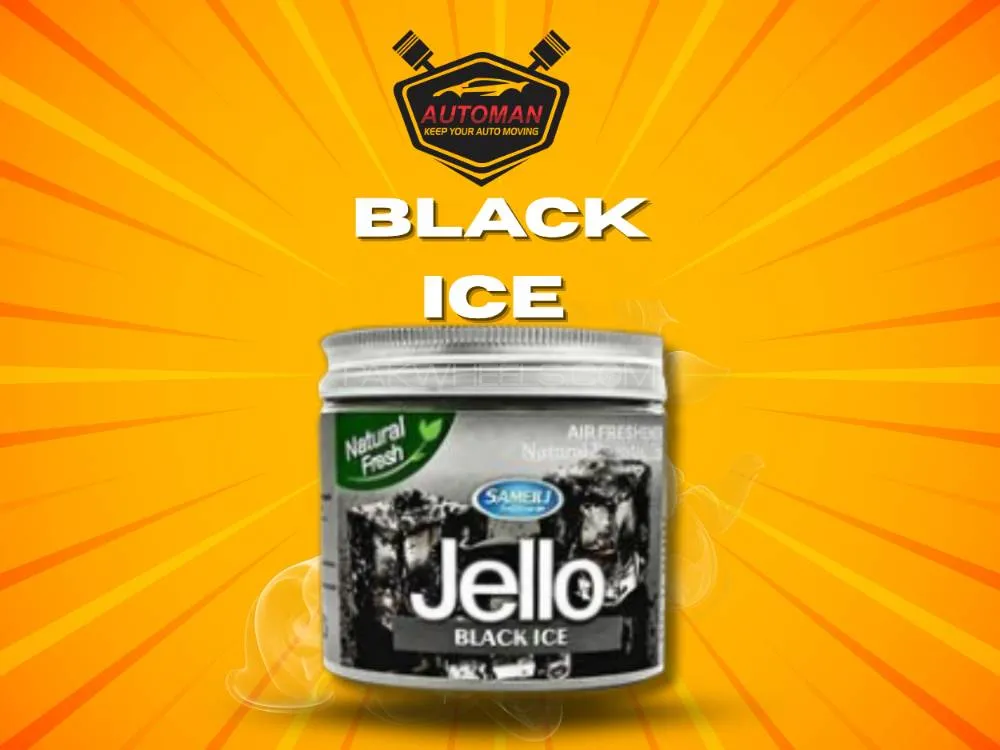 JELLO Black Ice Car Air Freshener – Long-Lasting Cool & Fresh Fragrance Image-1