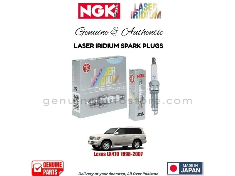 Lexus LX470 1998-2007 NGK LASER IRIDIUM SPARK PLUG - 4 PIECES Image-1