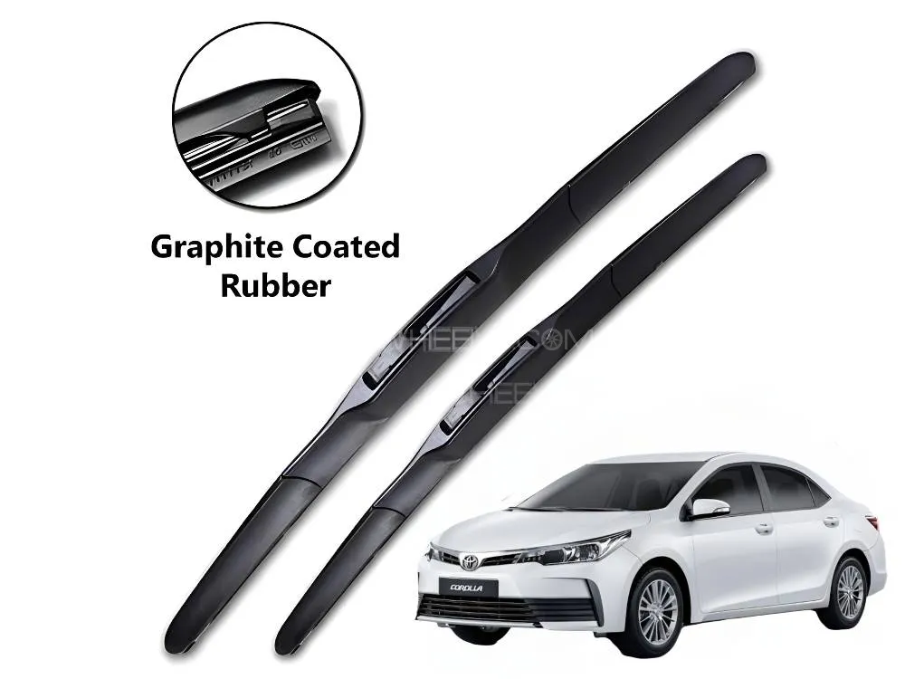 Toyota Corolla 2014-2025 Genuine OEM Hybrid Wiper Blades Pair. Image-1