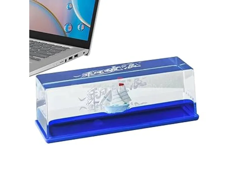 3D One Piece Floating Boat Cruise Ship Drifting Bottle Decoration – Car Dashboard Ornament Image-1