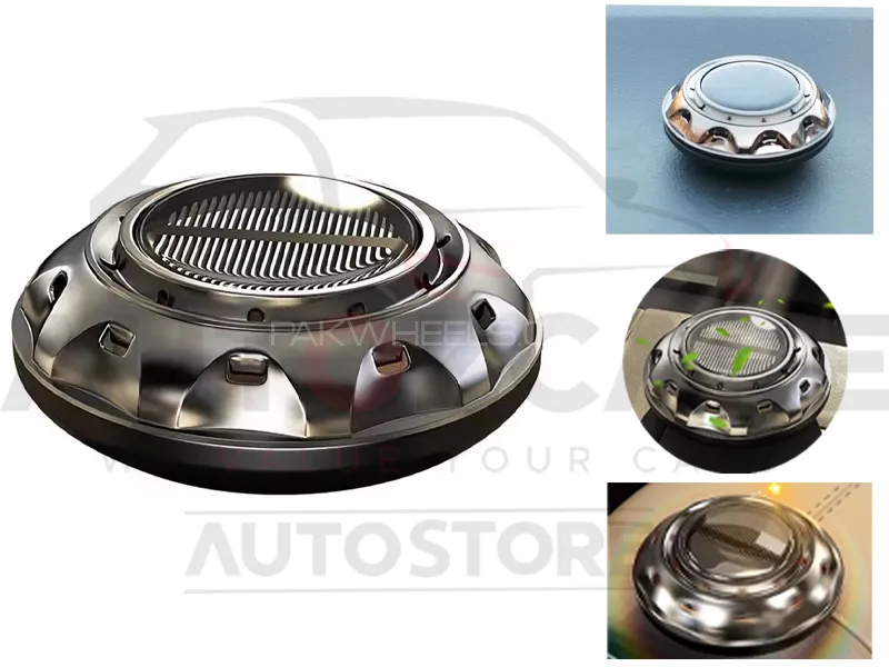 Car Long Lasting Solar Energy Air Freshener | Car Aroma Diffuser Air Freshener Perfume for Dashboard Image-1