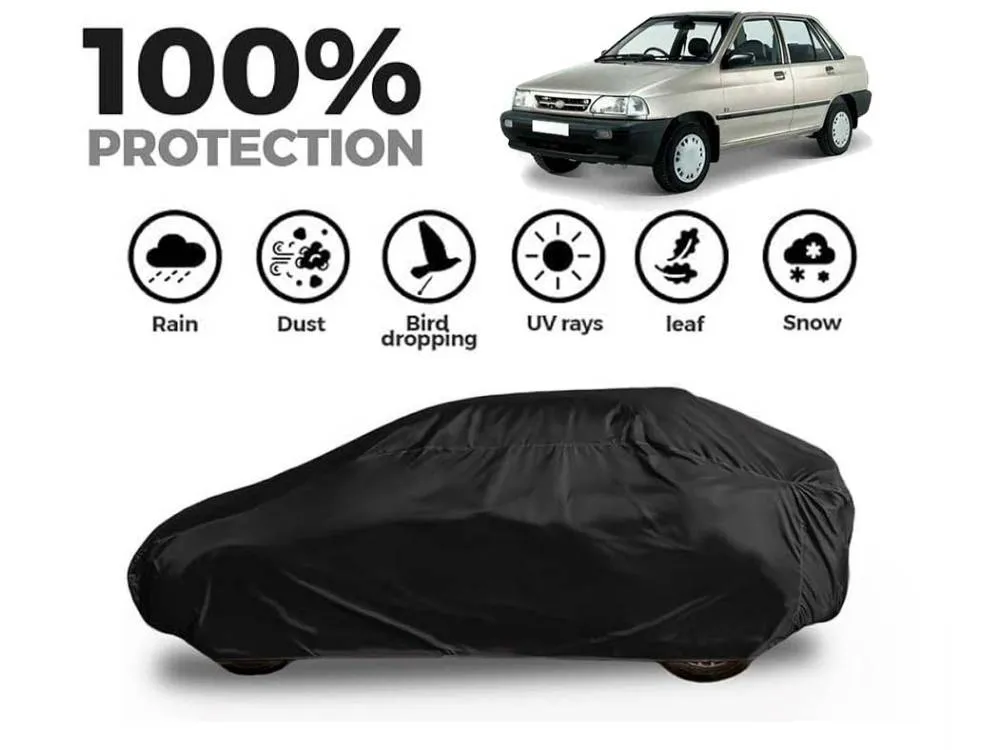 Kia Classic Top Cover | Black Coat Top Cover | Water & Dust Proof | Anti-Heat Crack Image-1