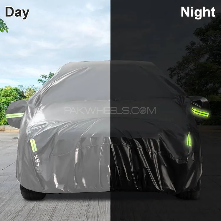 Kia Sportage Top Cover | Side Mirror Pockets | Reflector Strips | 100% Dust & Water Proof Kia Sportage Top Cover | Side Mirror Pockets | Reflector Strips | 100% Dust & Water Proof Image-2