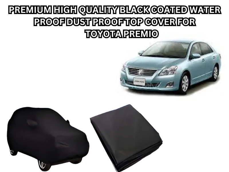 Premium High-Quality Combo Pack – Black Velvet Seat Cushion,Black Coated Top Cover for Toyota Premio Image-1