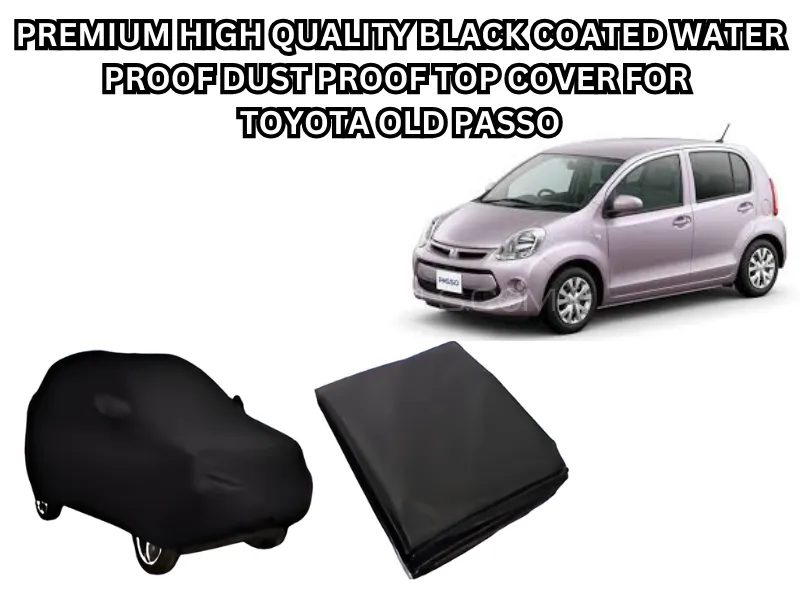 Premium High-Quality Combo Pack,Black Velvet Seat Cushion,Black Coated Top CoverforToyota Old Passo  Image-1