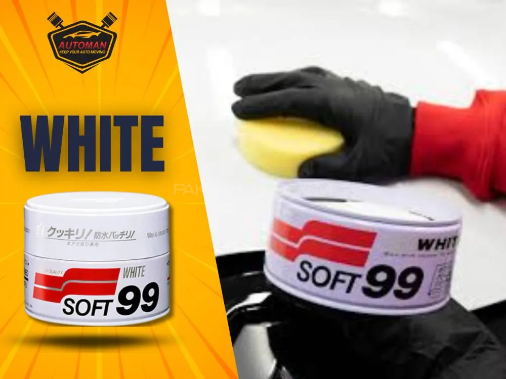 SOFT 99 White Car Polish – Restore Shine & Brighten White Paint Image-1