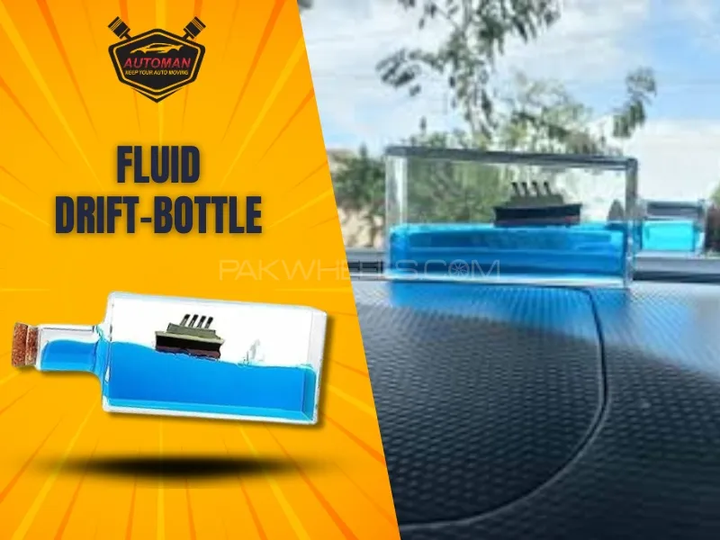 Cruise Ship Fluid Drift Bottle – Decorative Unsinkable Boat in a Box for Home | Automanpk Image-1