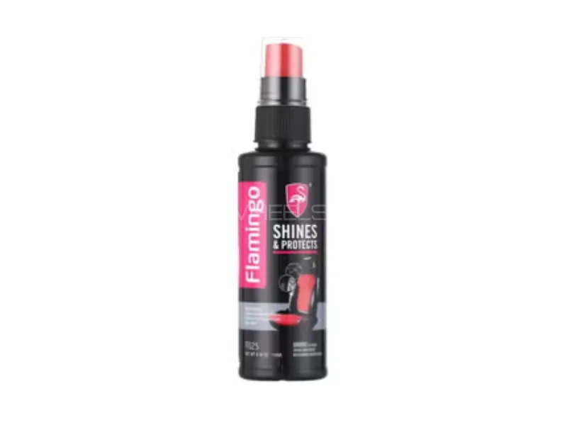 Flamingo Shines & Protects Spray 118ml – Dashboard, Vinyl, Leather & Plastic Care Image-1